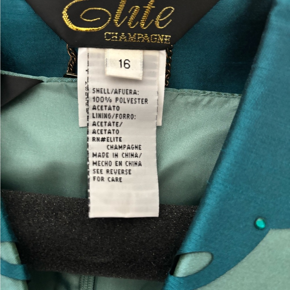 🔴Teal/Dark Aqua Dress with Short Jacket - Picture 7 of 9